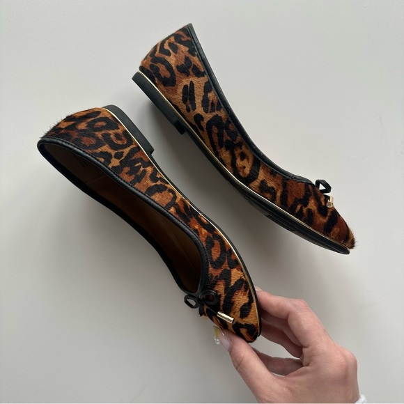 Aldo Genuine Leather Cheetah Print Ballet Flat size 6.5 - Picture 2 of 5